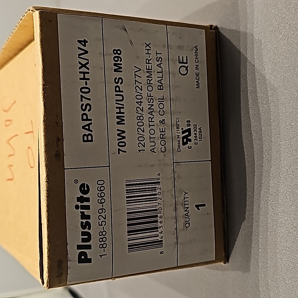 Plusrite BAPS70-HX/V4 Autotransformer Core & Coil Ballast